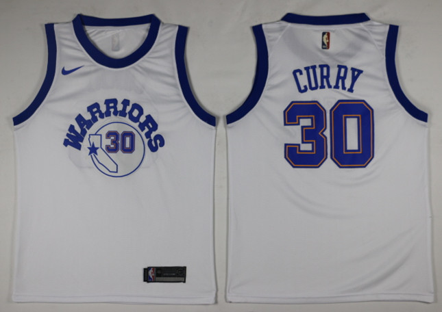 Men Golden State Warriors #30 Curry White Game Nike NBA Jerseys1->->NBA Jersey